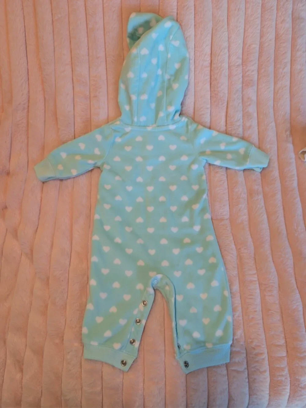 6 Carter's Newborn Baby Girl Bodysuits Winter Bundle